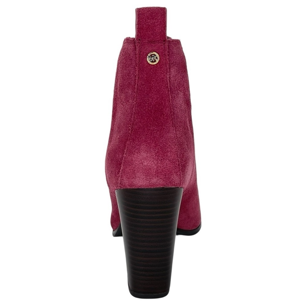 Michael Kors Evaline Mulberry Suede Leather Womens Ankle Boots Size 9.5M - Picture 4 of 12